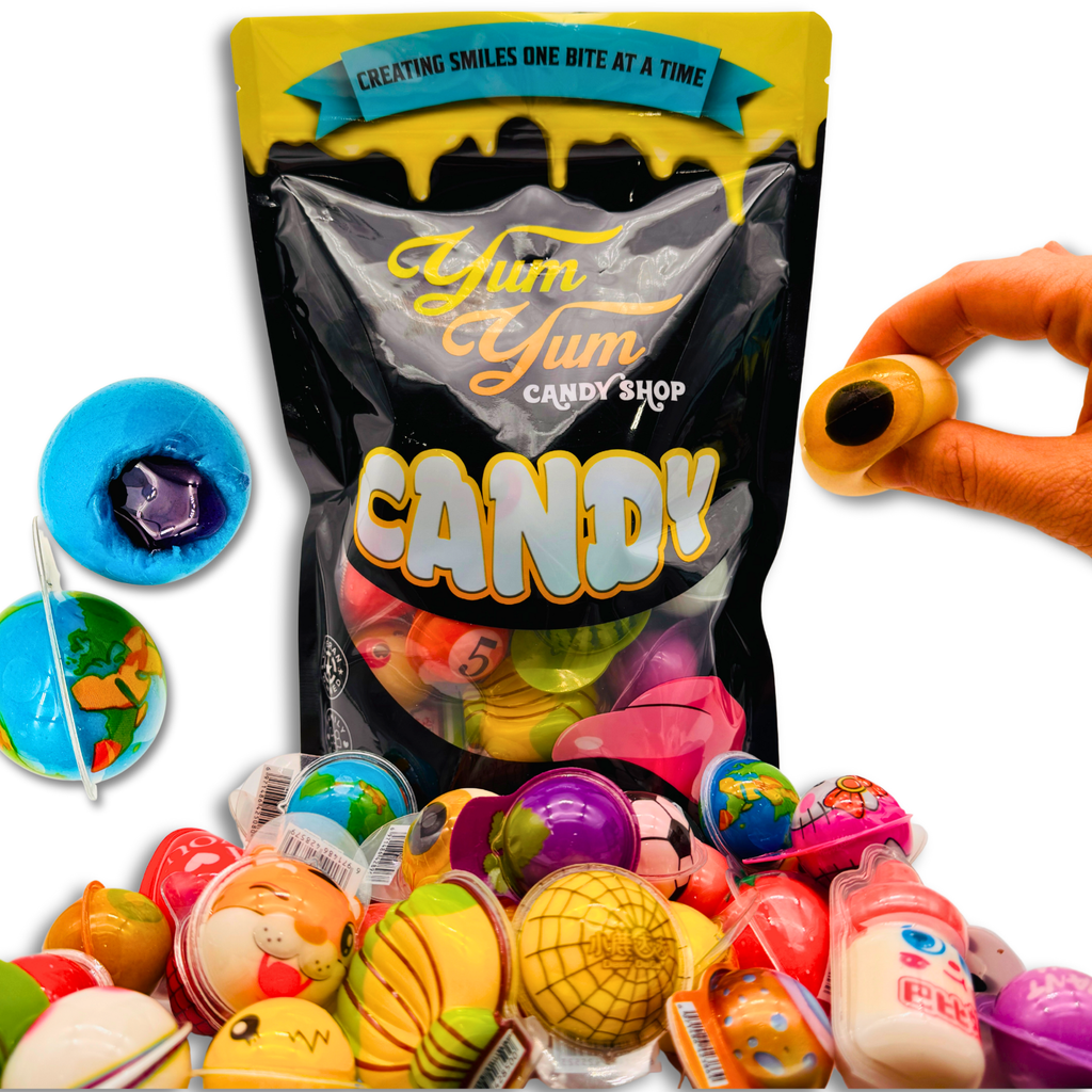 Squishy Gummy Party Mix – Juice-Filled Fun Shapes & Flavors | Yum Yum Candy Shop